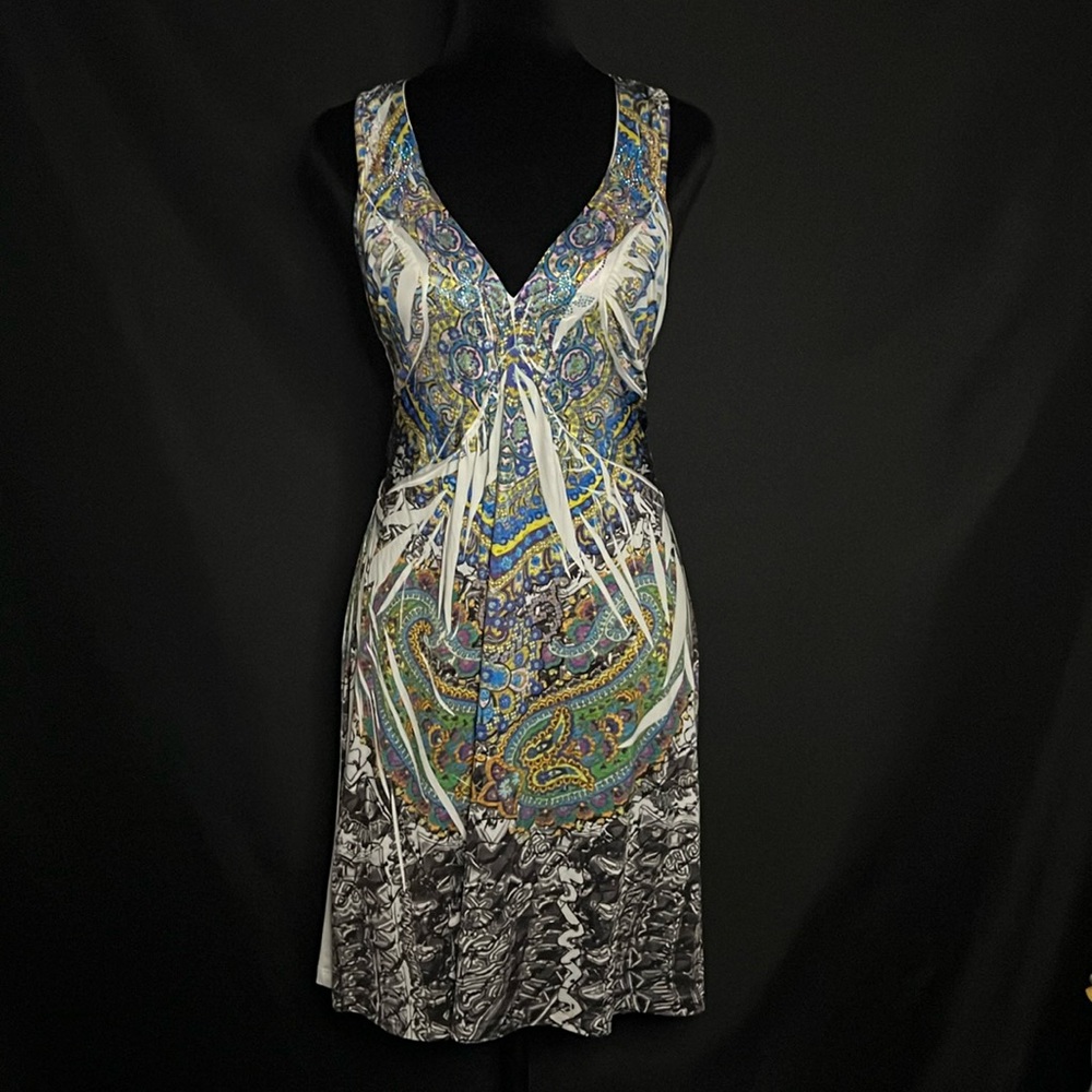 Boston Proper Multicolored Embellished Dress Extra Small